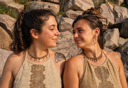 Golden dune choker- Green